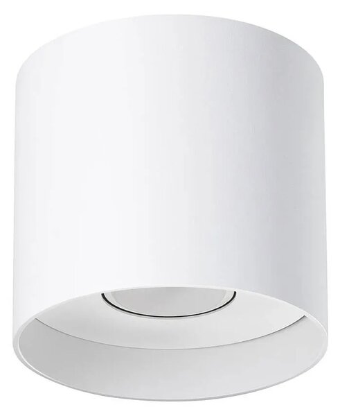 Biały minimalistyczny plafon tuba - 4X A405 S6-P57