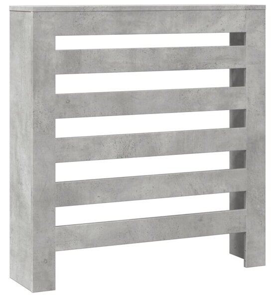 Osłona na grzejnik, szarość betonu, 78x20x82 cm