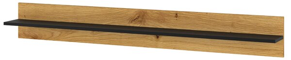 Półka wisząca 151 cm czarna + dąb artisan Z2-W56