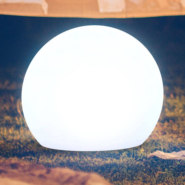 Newgarden Lampa stojąca Buly, Ø 60 cm Buly, biały / opal, tworzywo sztuczne, nowoczesny