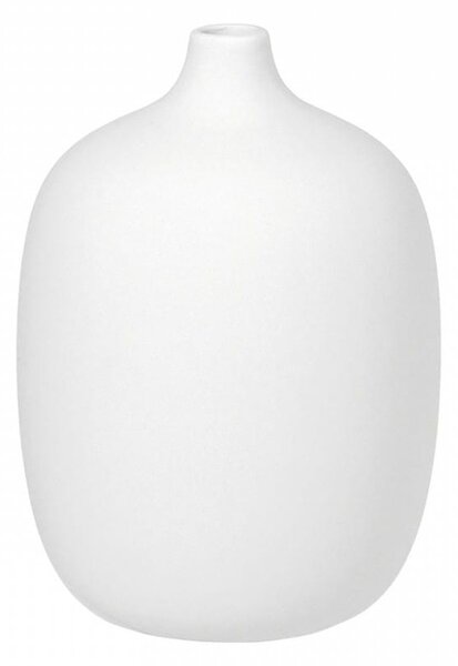 Wazon ceramiczny biały h18,5cm CEOLA BLOMUS mantecodesign
