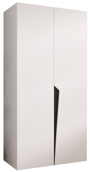 Szafa uchylna otwierana Piano 1 100 wys. 202 cm biaÅy + u. czarny