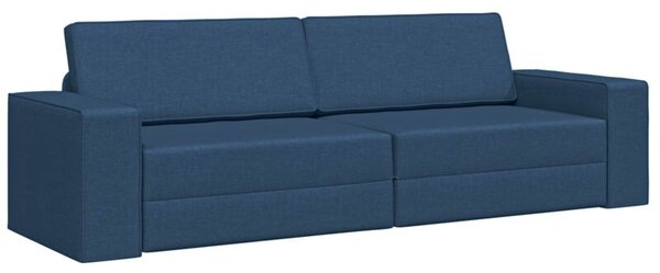 Sofa podÅogowa z funkcjÄ spania granatowy 245 x 78 x 77 cm