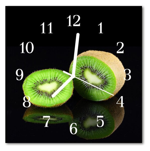 Zegar szklany kwadratowy Kiwi