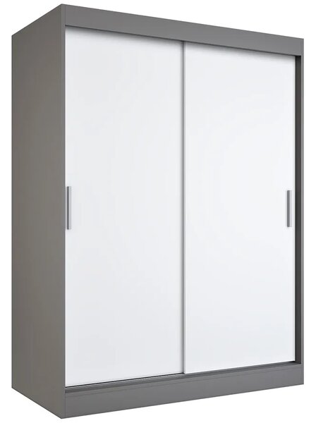 Szafa przesuwna 150 cm antracyt + biały A1-M53
