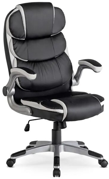 Czarny fotel obrotowy P8-G53