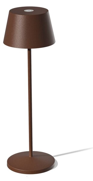 LOOM DESIGN Lampa tarasowa LED Modi, corten możliwość ściemniania, brązowy / rdzawy, salon / jadalnia, aluminium, nowoczesny