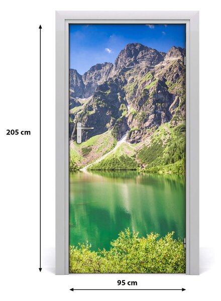 Naklejka na drzwi samoprzylepna Morskie oko Tatry