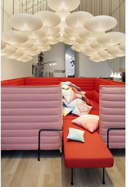 Lampa Wisząca Vitra, biały, salon, papier | karton