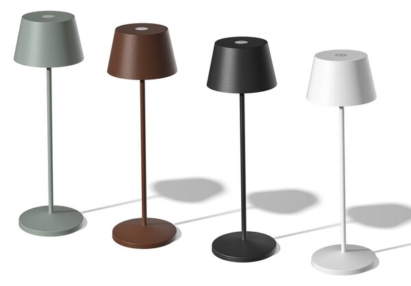 LOOM DESIGN Lampa tarasowa LED Modi, corten możliwość ściemniania, brązowy / rdzawy, salon / jadalnia, aluminium, nowoczesny
