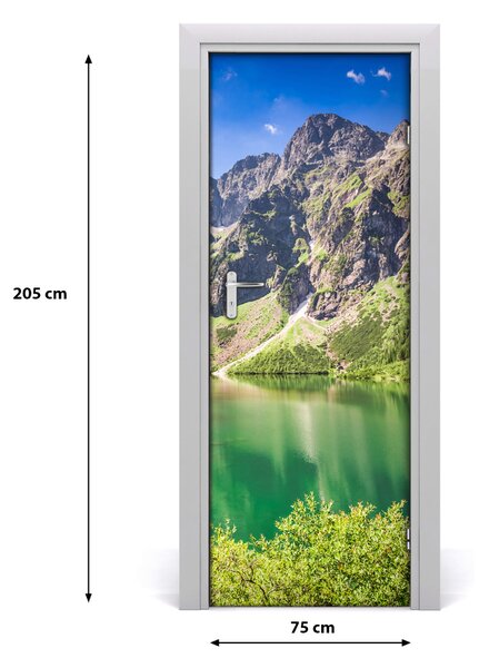 Naklejka na drzwi samoprzylepna Morskie oko Tatry