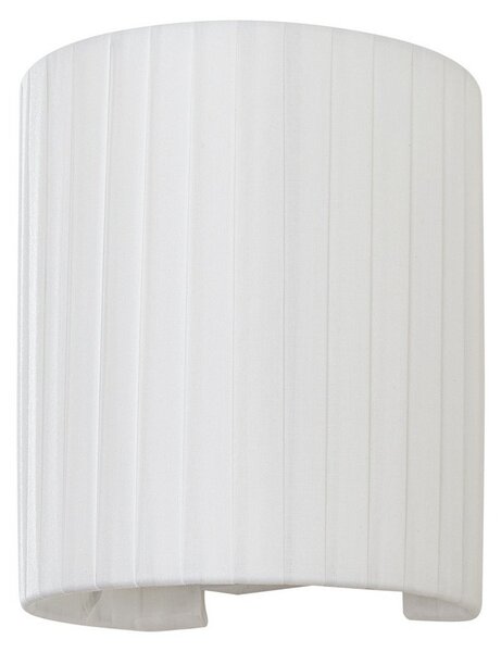 Lampa Ścienna Lindby, Virelle, ściemnialny, biały, salon, tkanina | tekstylia