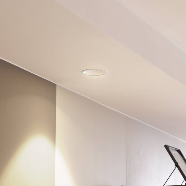 Downlight LED Arcchio Niria biały, 3000K Arcchio, możliwość ściemniania, biały / opal, salon / jadalnia, aluminium, nowoczesny