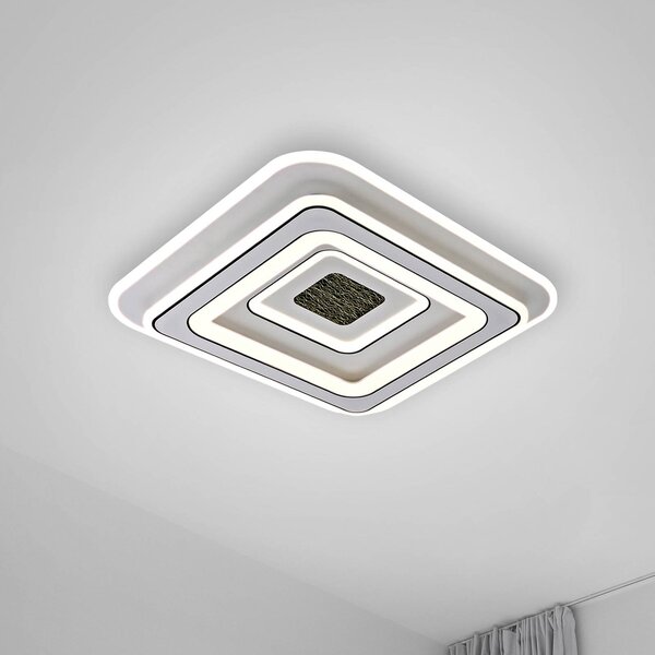 JUST LIGHT. GmbH Lampa sufitowa LED Tolago, możliwość ściemniania, biały / opal, salon / jadalnia, tworzywo sztuczne, nowoczesny