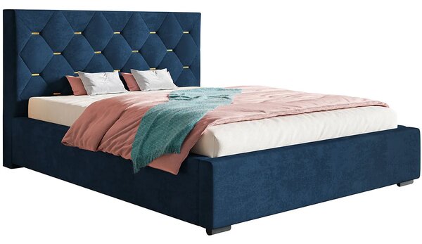 Tapicerowane łóżko z zagłówkiem 160x200 T0-W98