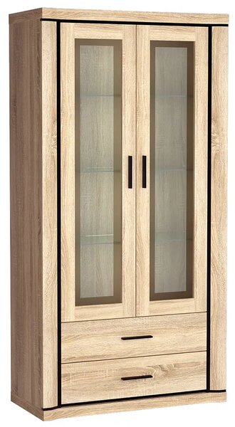 Witryna dwudrzwiowa dąb sonoma G9-S21