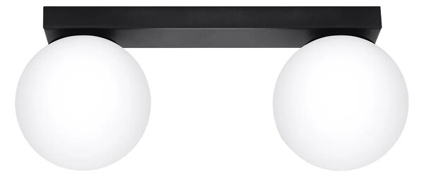 Czarna lampa sufitowa z kloszami w kształcie kuli - 4X A164 H0-S50