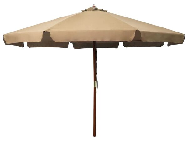 Okrągły parasol ogrodowy taupe T4-W93