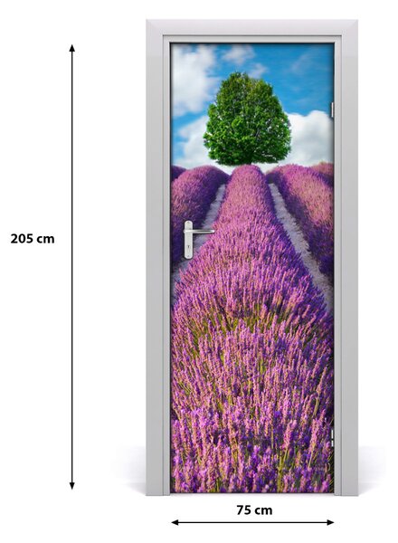 Naklejka fototapeta na drzwi Pole lawendy
