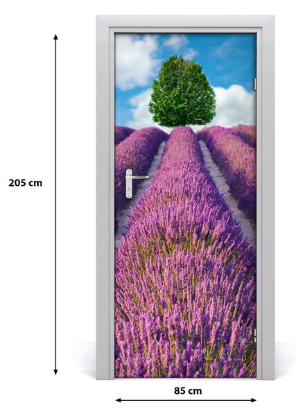 Naklejka fototapeta na drzwi Pole lawendy