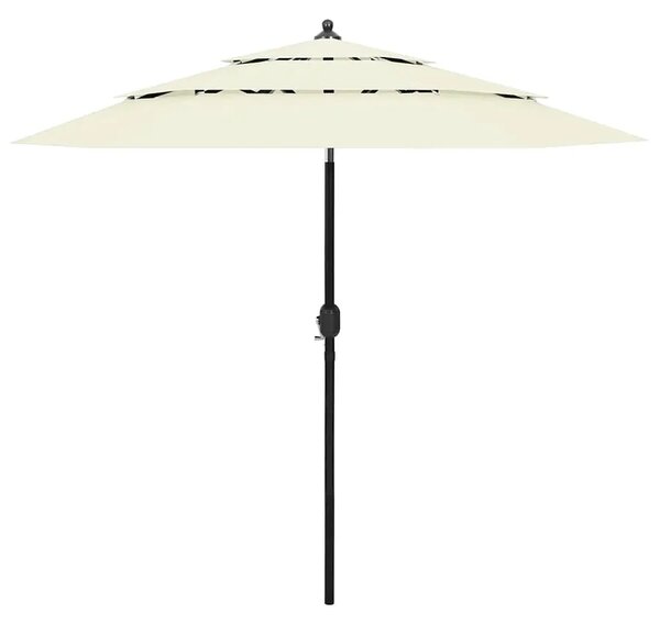 Piaskowy parasol ogrodowy z aluminiowym słupkiem P5-F26