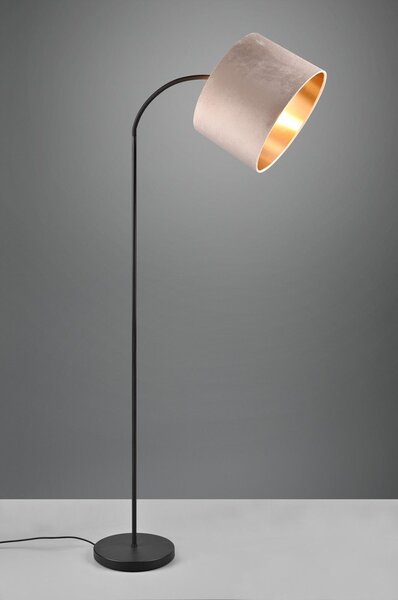 Czarno-beżowa lampa stojąca (wys. 205 cm) Julieta – Trio