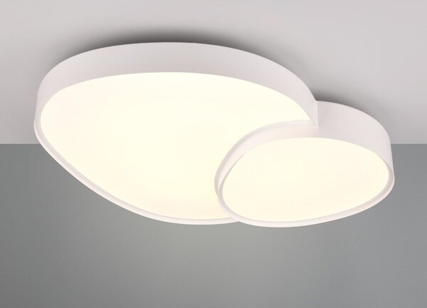 Biała lampa sufitowa LED 63.5x77 cm Rise – Trio