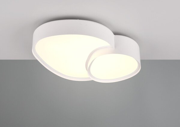 Biała lampa sufitowa LED 36x43.5 cm Rise – Trio