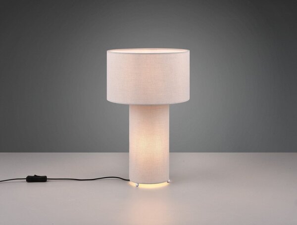 Jasnoszara lampa stołowa (wys. 40 cm) Bale – Trio
