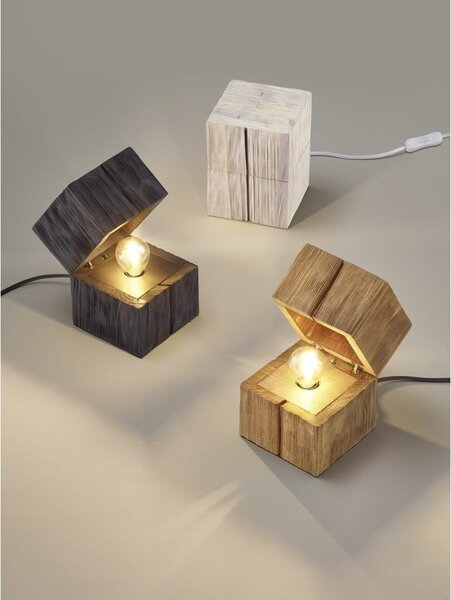 Czarna lampa stołowa (wys. 16 cm) Treasure – Trio