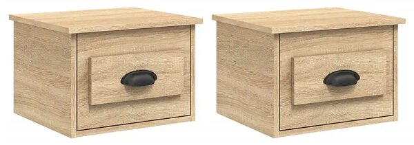 Komplet wiszących szafek nocnych dąb sonoma R7-F08