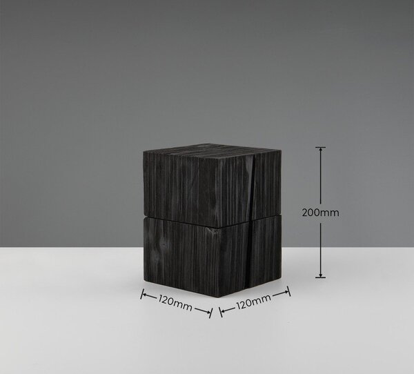 Czarna lampa stołowa (wys. 16 cm) Treasure – Trio