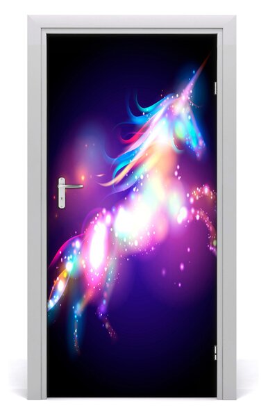 Naklejka samoprzylepna na drzwi Magiczny jednorożec