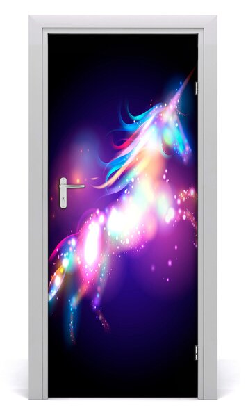 Naklejka samoprzylepna na drzwi Magiczny jednorożec