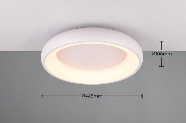 Biała lampa sufitowa LED ze ściemniaczem Cardona – Trio