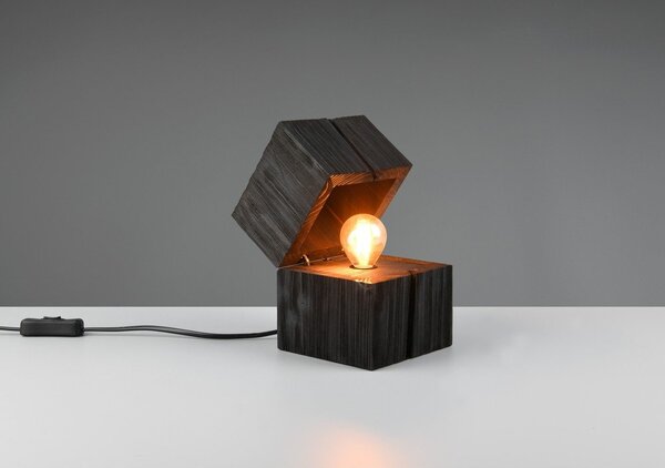 Czarna lampa stołowa (wys. 16 cm) Treasure – Trio