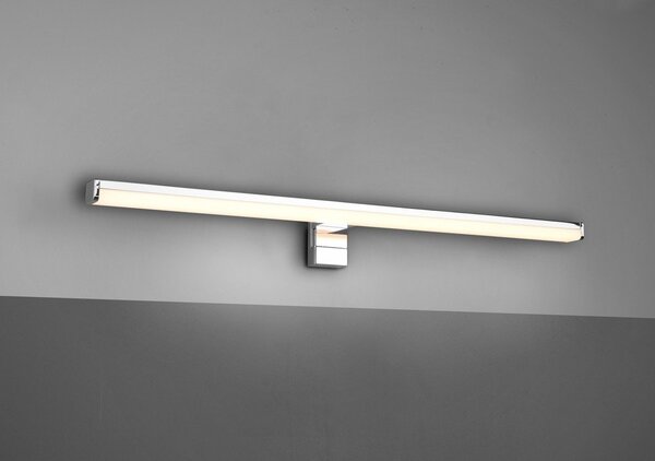 Kinkiet LED w kolorze błyszczącego srebra (dł. 60 cm) Lino – Trio