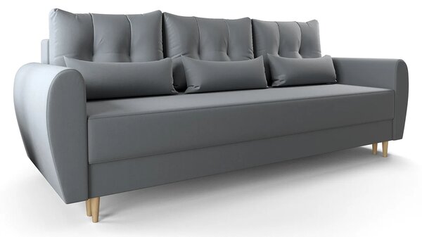 Popielata sofa rozkładana G8-N63