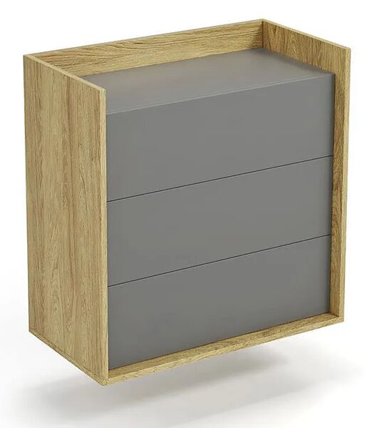 Komoda modułowa hikora + szary przykurzony M9-P06