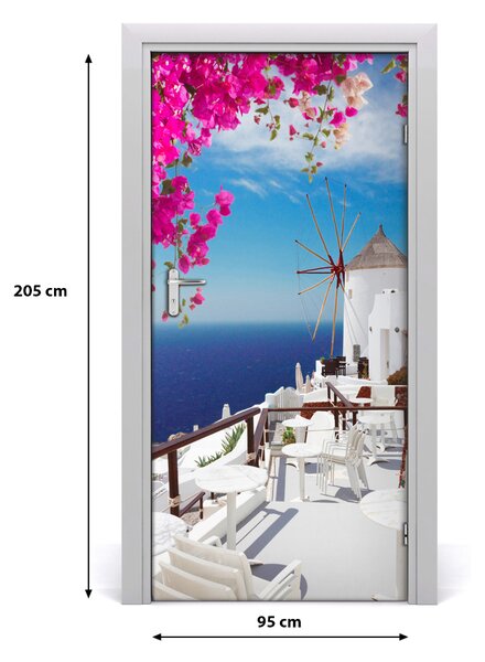 Fototapeta samoprzylepna na drzwi Santorini Grecja