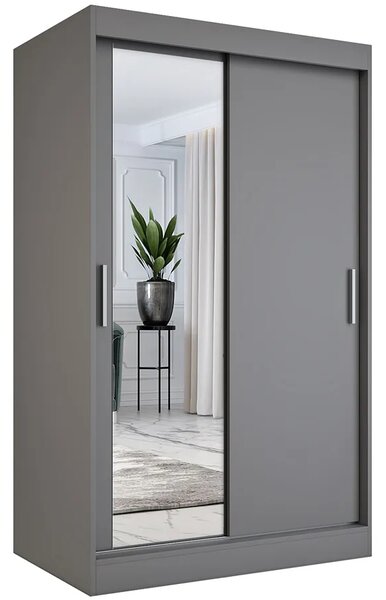 Antracytowa szafa przesuwna D4-L45