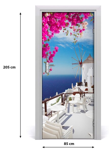 Fototapeta samoprzylepna na drzwi Santorini Grecja