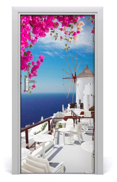 Fototapeta samoprzylepna na drzwi Santorini Grecja