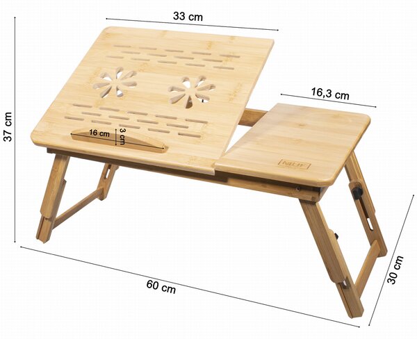 Bambusowy stolik pod laptop GION M
