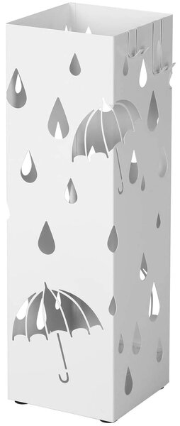 Stojak na parasole SAFFA w kolorze białym