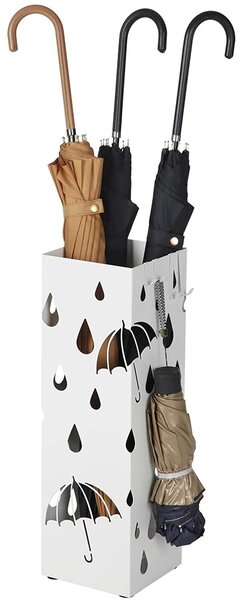 Stojak na parasole SAFFA w kolorze białym