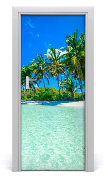 Naklejka fototapeta na drzwi Tropikalna plaża