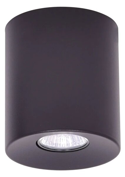 Czarny plafon sufitowy walec spot - A215 M8-C89