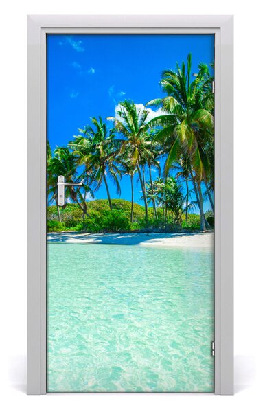 Naklejka fototapeta na drzwi Tropikalna plaża
