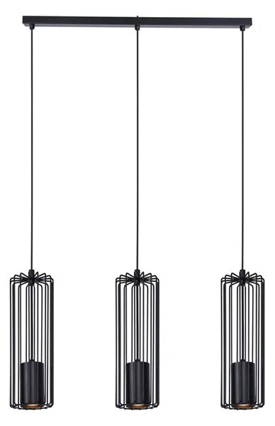 Czarna loftowa lampa wisząca nad stół - S775 A7-W54